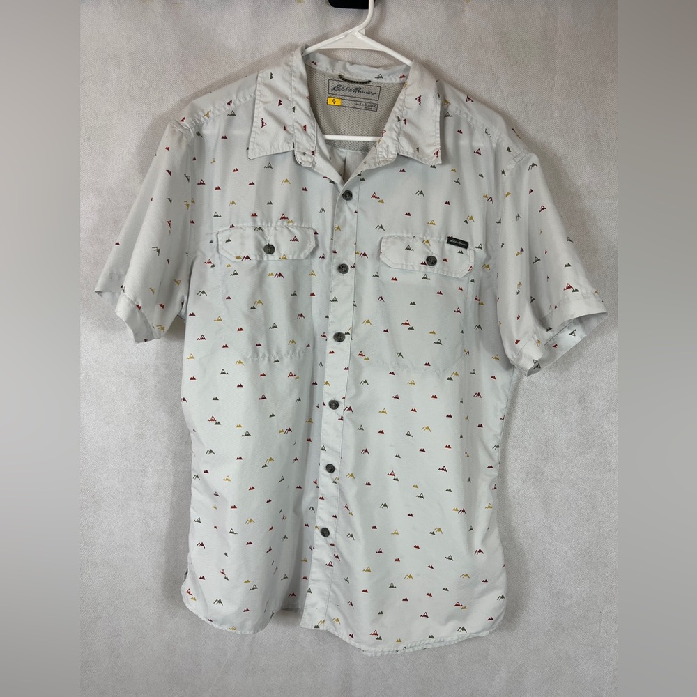 Men’s Eddie Bauer short sleeve button up large classic fit